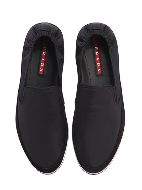 prada nylon shoe|Prada slip on sneakers.